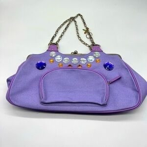 Michael J’s Collection jeweled lavender shoulder bag